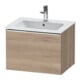 Duravit Meuble sous lavabo D-Neo 61x46,2 cm, chêne/œuf marbré, 1 tiroir, suspendu-1