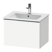 Duravit Meuble sous-lavabo D-Neo 61x46,2 cm, chrome/blanc, 1 tiroir, suspendu