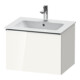 Duravit Meuble sous-lavabo D-Neo 61x46,2 cm, chrome/blanc brillant, 1 tiroir, suspendu-1