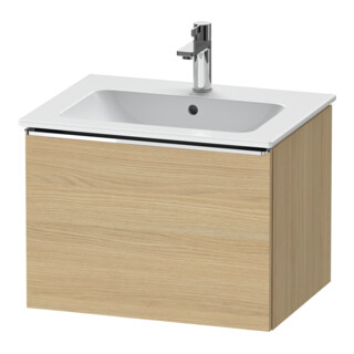 Duravit Meuble sous-lavabo D-Neo 61x46,2 cm, chrome/chêne naturel, 1 tiroir, suspendu