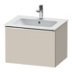 Duravit Meuble sous-lavabo D-Neo 61x46,2 cm, chrome/taupe mat, 1 tiroir, suspendu-1