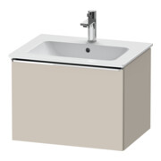 Duravit Meuble sous-lavabo D-Neo 61x46,2 cm, chrome/taupe mat, 1 tiroir, suspendu