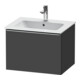 Duravit Meuble sous lavabo D-Neo 61x46,2 cm, ES blanc/gris, 1 tiroir, suspendu-1