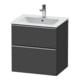 Duravit Meuble sous-lavabo D-Neo 61x46,2 cm, ES blanc/gris m, 1 porte, 1 tiroir-1