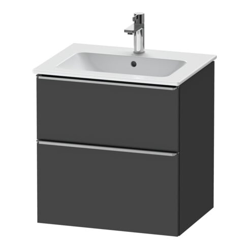 Duravit Meuble sous-lavabo D-Neo 61x46,2 cm, ES blanc/gris m, 1 porte, 1 tiroir