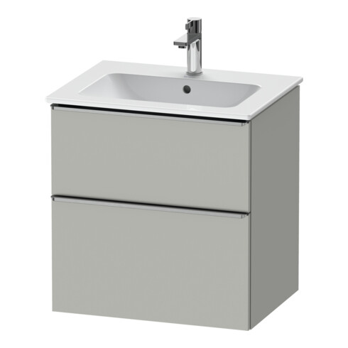 Duravit Meuble sous-lavabo D-Neo 61x46,2 cm, ES chêne/gris, 1 porte, 1 tiroir