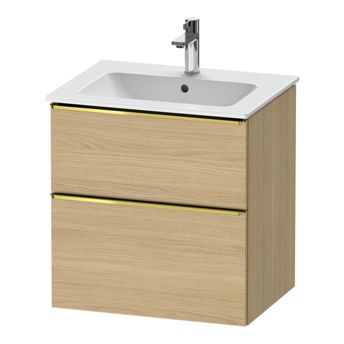 Duravit Meuble sous lavabo D-Neo 61x46,2 cm, g pol/Ei N, 1 porte, 1 tiroir