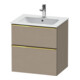 Duravit Meuble sous-lavabo D-Neo 61x46,2 cm, g pol/Lei, 1 tiroir, 1 coulissant-1