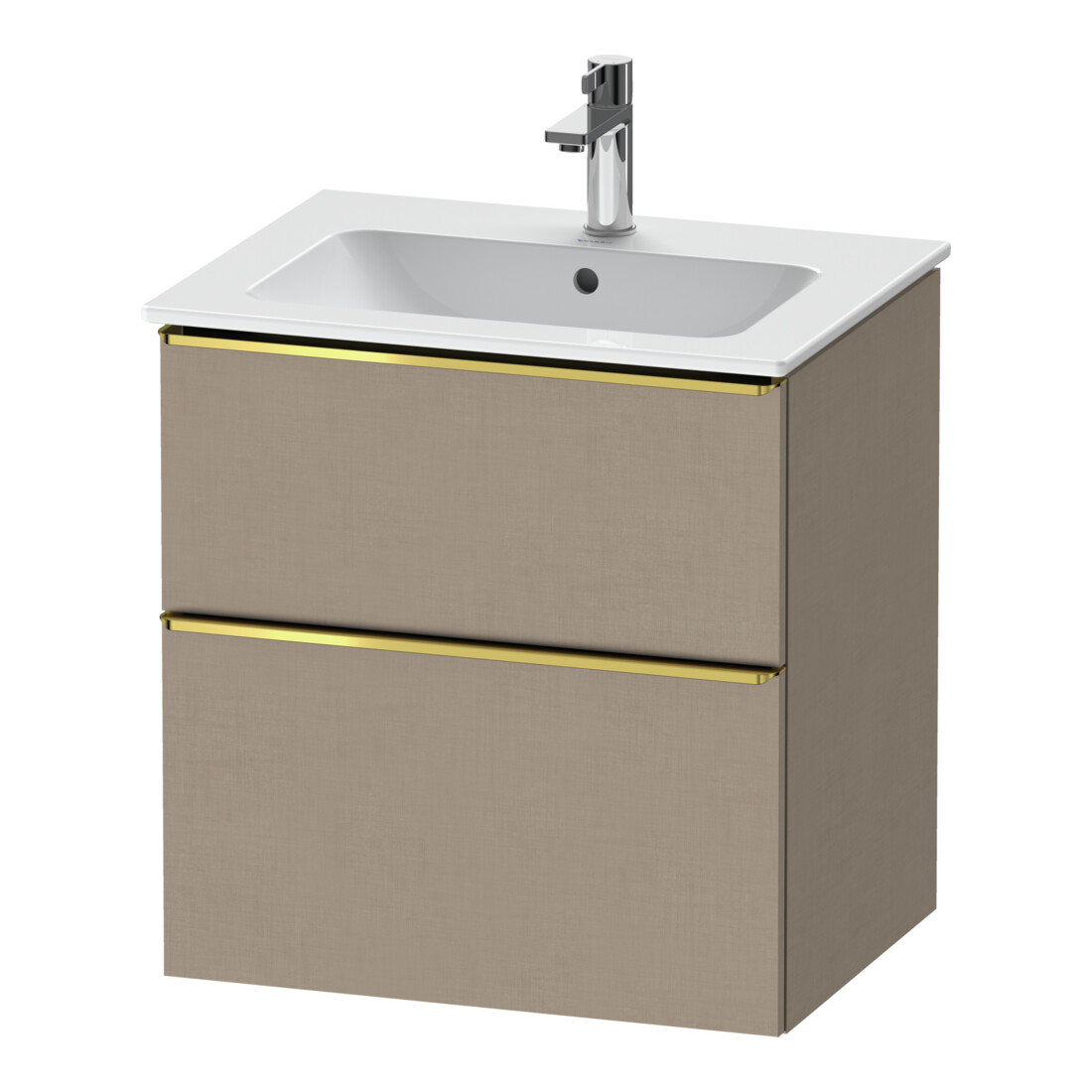 Duravit Meuble sous-lavabo D-Neo 61x46,2 cm, g pol/Lei, 1 tiroir, 1 coulissant