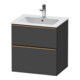 Duravit Meuble sous lavabo D-Neo 61x46,2 cm, gris m, 1 porte, 1 tiroir-1