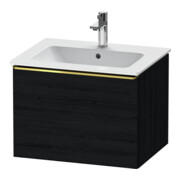 Duravit Meuble sous-lavabo D-Neo 61x46,2 cm, gris poli/blanc œuf, 1 tiroir, suspendu-1