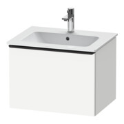 Duravit Meuble sous-lavabo D-Neo 61x46,2 cm, noir/blanc mat, 1 tiroir, suspendu-1
