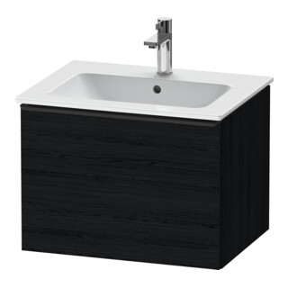 Duravit Meuble sous-lavabo D-Neo 61x46,2 cm, noir/blanc œuf, 1 tiroir, suspendu