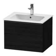 Duravit Meuble sous-lavabo D-Neo 61x46,2 cm, noir/blanc œuf, 1 tiroir, suspendu