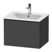 Duravit Meuble sous lavabo D-Neo 61x46,2 cm, noir/Grap ma, 1 tiroir, suspendu
