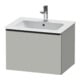 Duravit Meuble sous-lavabo D-Neo 61x46,2 cm, noir/gris mat, 1 tiroir, suspendu-1