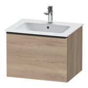 Duravit Meuble sous-lavabo D-Neo 61x46,2 cm, noir/mat œuf, 1 tiroir, suspendu-1