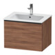 Duravit Meuble sous-lavabo D-Neo 61x46,2 cm, noir/noisette naturel, 1 tiroir, suspendu-1