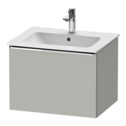 Duravit Meuble sous-lavabo D-Neo 61x46,2cm, chrome/béton mat, 1 tiroir, suspendu-1