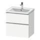 Duravit Meuble sous-lavabo D-Neo 63,4x45,2 cm, avec miroir, 1 tiroir, 1 coulissant-1