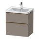 Duravit Meuble sous lavabo D-Neo 63,4x45,2 cm, b chêne/bas m, 1 tiroir, 1 porte-1