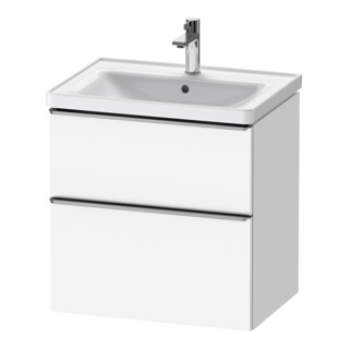 Duravit Meuble sous lavabo D-Neo 63,4x45,2 cm, blanc brillant, 1 porte, 1 tiroir