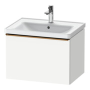 Duravit Meuble sous lavabo D-Neo 63,4x45,2 cm, blanc brillant, 1 tiroir, suspendu