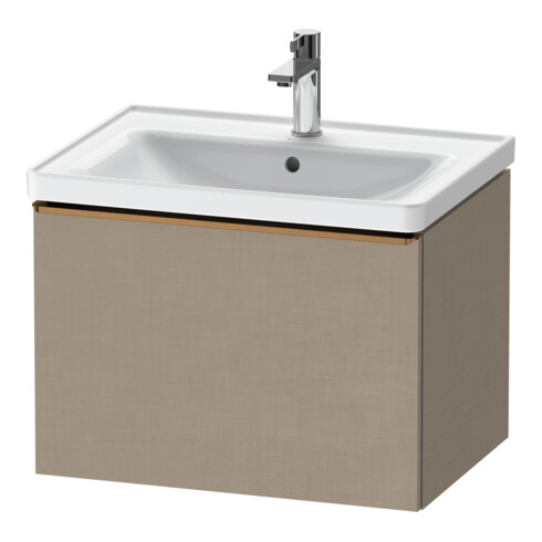 Duravit Meuble sous-lavabo D-Neo 63,4x45,2 cm, blanc brillant, 1 tiroir, suspendu