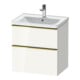 Duravit Meuble sous-lavabo D-Neo 63,4x45,2 cm, blanc poli, 1 porte, 1 tiroir-1