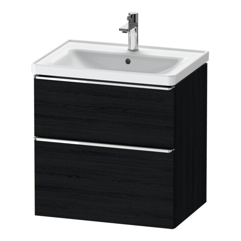 Duravit Meuble sous-lavabo D-Neo 63,4x45,2 cm, ch/Ei s, 1 tiroir, 1 coulissant