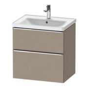 Duravit Meuble sous lavabo D-Neo 63,4x45,2 cm, ch/lin, 1 tiroir, 1 coulissant-1
