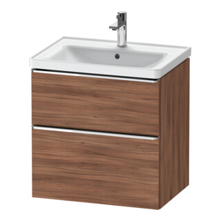 Duravit Meuble sous lavabo D-Neo 63,4x45,2 cm, ch/nb N, 1 tiroir, 1 coulissant