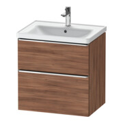 Duravit Meuble sous lavabo D-Neo 63,4x45,2 cm, ch/nb N, 1 tiroir, 1 coulissant-1