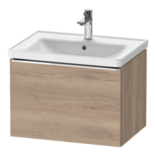 Duravit Meuble sous lavabo D-Neo 63,4x45,2 cm, chêne/œuf marbré, 1 tiroir, suspendu