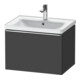 Duravit Meuble sous lavabo D-Neo 63,4x45,2 cm, chr/Grap ma, 1 tiroir, suspendu-1