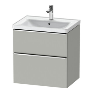 Duravit Meuble sous lavabo D-Neo 63,4x45,2 cm, chrome/béton, 1 porte, 1 tiroir