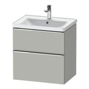 Duravit Meuble sous lavabo D-Neo 63,4x45,2 cm, chrome/béton, 1 porte, 1 tiroir-1