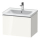 Duravit Meuble sous lavabo D-Neo 63,4x45,2 cm, chrome/blanc brillant, 1 tiroir, suspendu-1