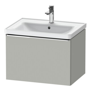Duravit Meuble sous-lavabo D-Neo 63,4x45,2 cm, chrome/mat, 1 tiroir, suspendu