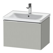 Duravit Meuble sous-lavabo D-Neo 63,4x45,2 cm, chrome/mat, 1 tiroir, suspendu