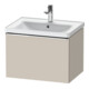 Duravit Meuble sous-lavabo D-Neo 63,4x45,2 cm, chrome/taupe, 1 tiroir, suspendu-1