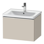 Duravit Meuble sous-lavabo D-Neo 63,4x45,2 cm, chrome/taupe, 1 tiroir, suspendu