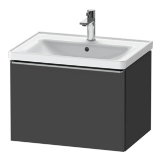 Duravit Meuble sous-lavabo D-Neo 63,4x45,2 cm, ES blanc/gris m, 1 tiroir, suspendu