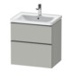 Duravit Meuble sous-lavabo D-Neo 63,4x45,2 cm, ES chêne/gris, 1 tiroir, 1 porte-1