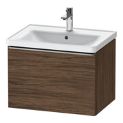 Duravit Meuble sous-lavabo D-Neo 63,4x45,2 cm, ES chêne/noir, 1 tiroir, suspendu-1