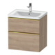Duravit Meuble sous-lavabo D-Neo 63,4x45,2 cm, g pol/Ei ma, 1 tiroir, 1 porte-1