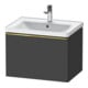 Duravit Meuble sous lavabo D-Neo 63,4x45,2 cm, gris mat, 1 tiroir, suspendu-1