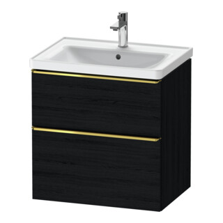 Duravit Meuble sous lavabo D-Neo 63,4x45,2 cm, gris perle/œuf, 1 porte, 1 tiroir