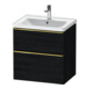 Duravit Meuble sous lavabo D-Neo 63,4x45,2 cm, gris perle/œuf, 1 porte, 1 tiroir-1