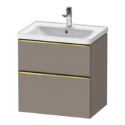 Duravit Meuble sous-lavabo D-Neo 63,4x45,2 cm, gris poli/Bas m, 1 porte, 1 tiroir